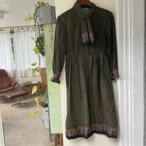 Vintage Japanese Dress reworked by local sewer. Sz 2-4
